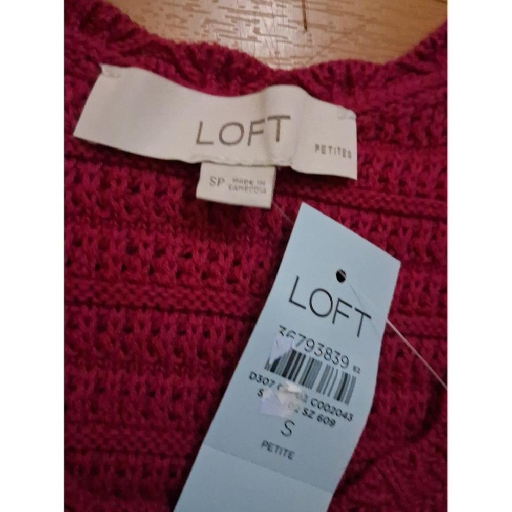 Womens‎ Nwt LOFT Fucshia Knit Tank Top Shirt - Picture 3 of 6